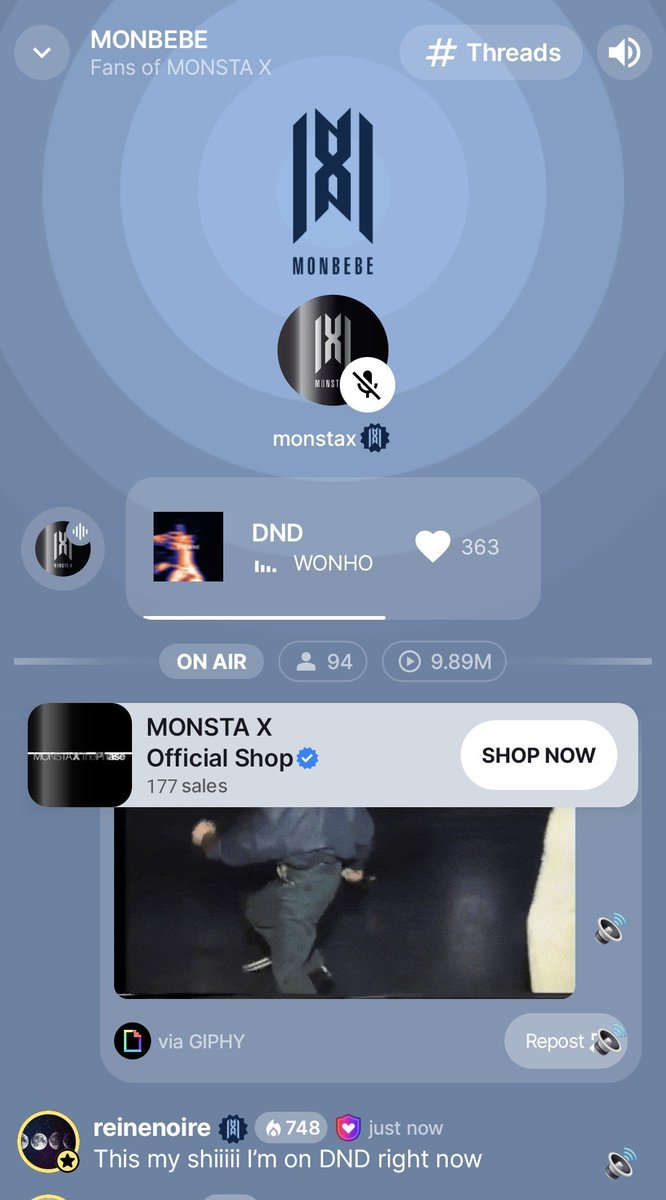 wonkyun176's tweet photo. La cuenta OFICIAL de monsta x poniendo a WONHO en el stream party en stationhead de MONSTA X??!!😭 No pensé que viviría para ver este momento. https://t.co/Oeg3Ztl8sw