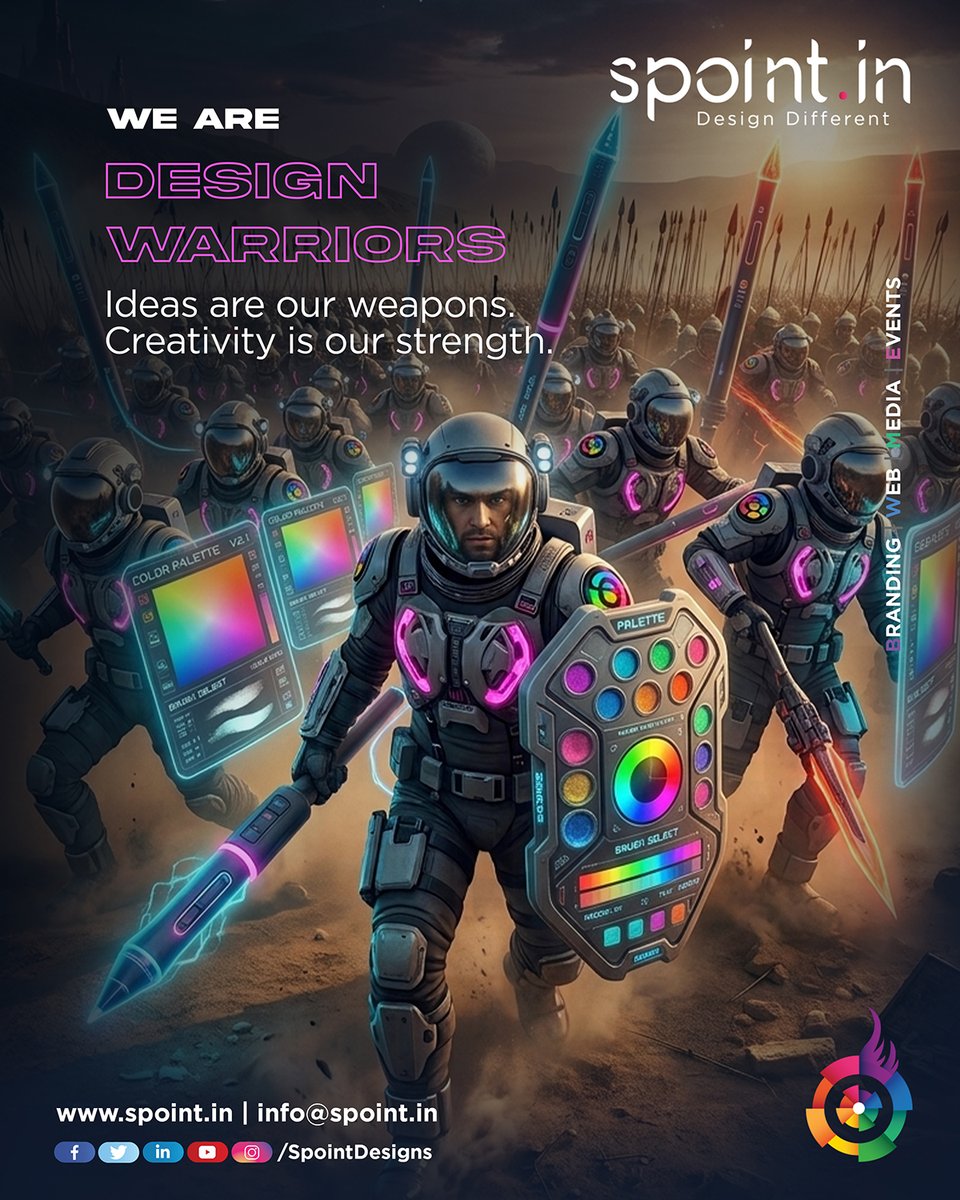 SpointDesigns's tweet photo. ⚔️ WE ARE DESIGN WARRIORS

Ideas are our weapons. Creativity is our strength.
We build brands that stand out, connect, and conquer.
🎨 Branding | 🚀 Digital | 📱 Social Media | 🌐 Web Design

#DesignWarriors #CreativeAgency #Branding #DigitalMarketing #GraphicDesign https://t.co/2JLo5zi1D5
