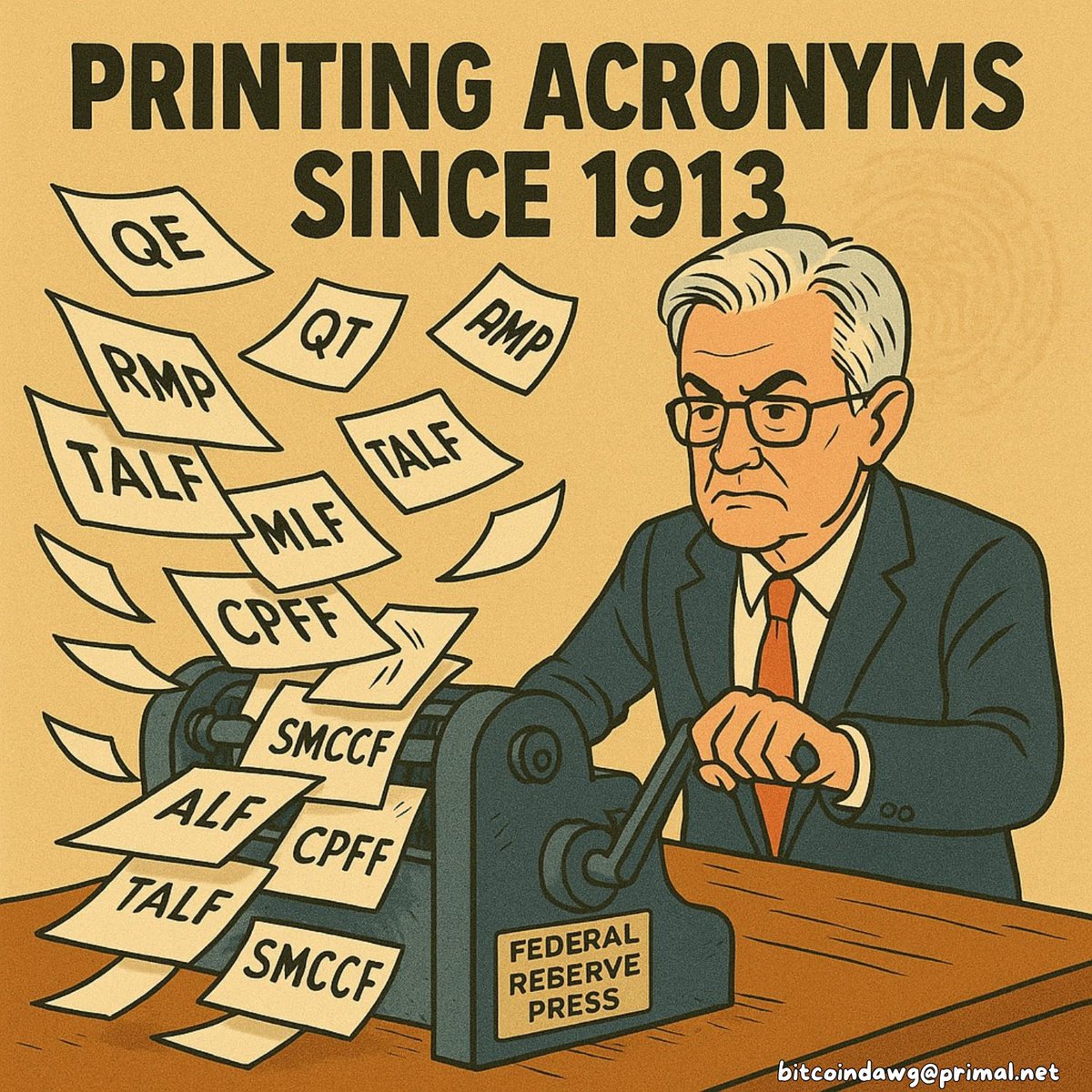 bitcoin_dawg's tweet photo. I bet they will have an acronym for it

#TheFed #Bitcoin #TheBigPrint https://t.co/ZyStdd9N3Y