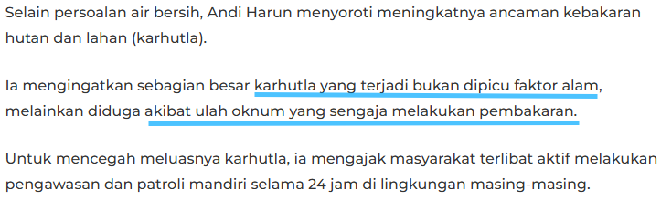 KakMugi's tweet photo. berani banget walikota samarinda ngomong hutan dibakar 

btw dia ini dulu ketua dpd gerindra kaltim, tapi diberhentiin wowok pas dekat pilpres, diganti sama keponakannya wowok https://t.co/HoCwNLtvLd
