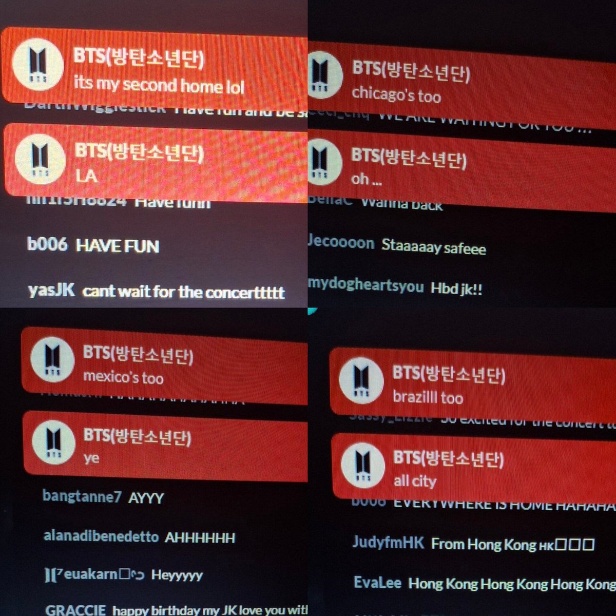 kookyun's tweet photo. BTS calling every city their second home https://t.co/7DS7fHMMkw