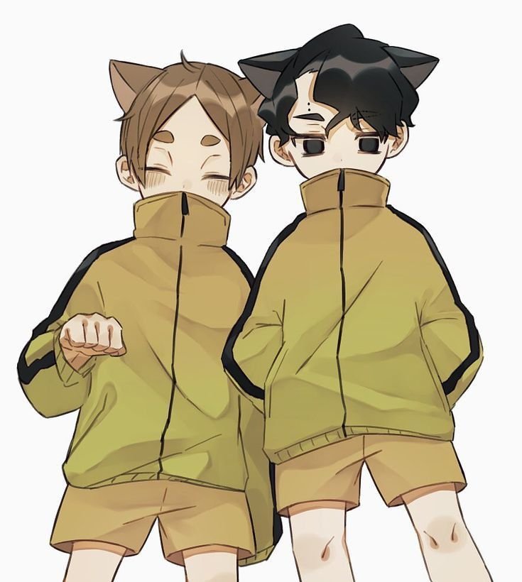 notomizn's tweet photo. Como amo a estos dos, pq no se habla más de ellos 🗣️
#haikyuu #sakusa #komori https://t.co/lotO9OUhRE