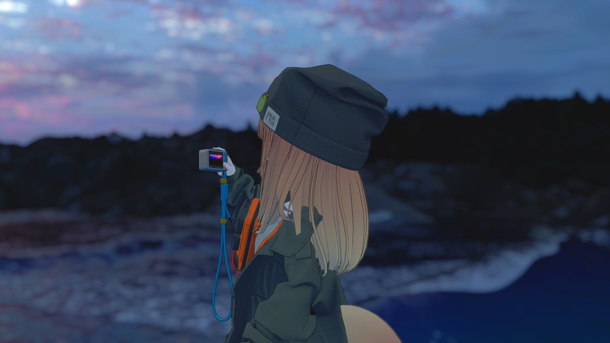 kogomidan's tweet photo. こごみちゃんには実際に撮影できるカメラギミックが入っています

使用すればこのようにカメラの中にだけ映る景色を使用した写真も撮る事が出来ます

＃KOGOMI3D https://t.co/TLPA5sPFMQ