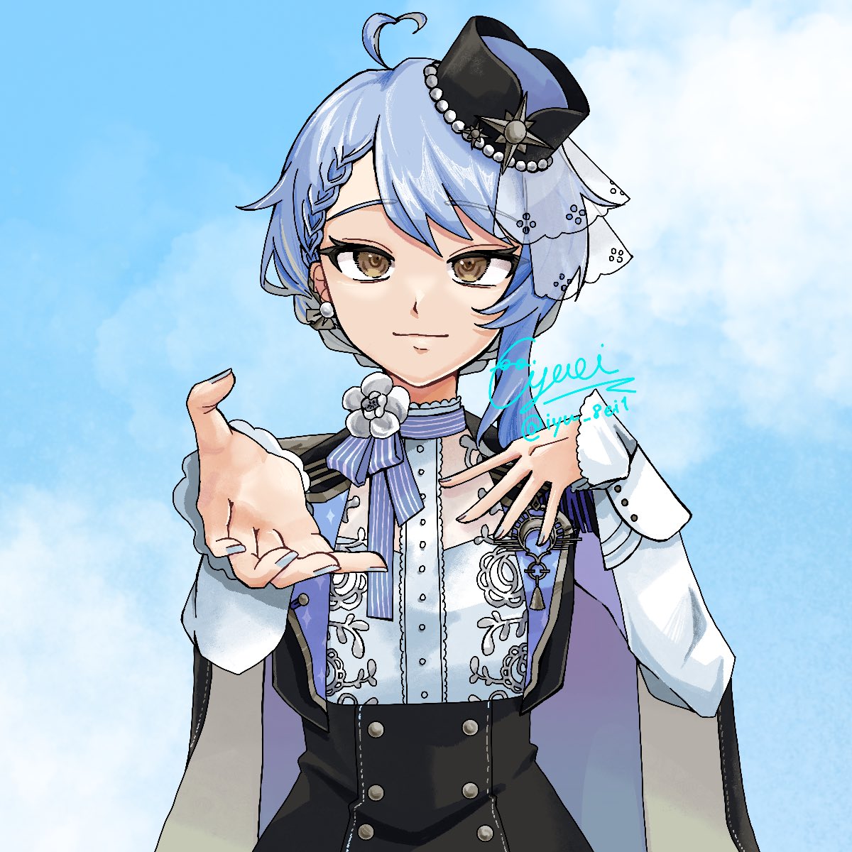 iyu_8ei1's tweet photo. #星月ピノラン 
#まどかいた #藍月なくるへ #ピノの自由帳 #ラングドシャの肖像 https://t.co/7wmVHBWPzQ