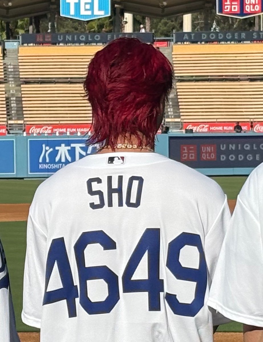Naoto_SANSPO's tweet photo. Number_i 平野紫耀さん背番号「4649」の理由について

「あまり僕たちのことを知らない人もいるということでNice to meet youの意味を込めて🇺🇸」

#平野紫耀 #神宮寺勇太 #岸優太
#Number_i #Number_i_LYs #TOBE
@number_i_offic @tobeofficial_jp 
#Dodgers https://t.co/nulaT5cnxo