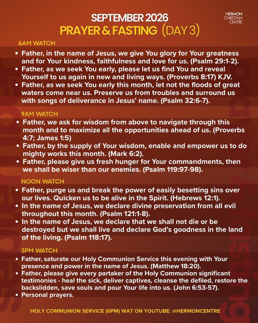 HermonCentre's tweet photo. Join online by 6pm (WAT) this evening for Holy Communion Service. https://t.co/XuIiKXdfFr