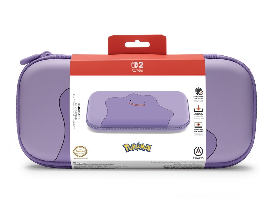 pokerapidinfo's tweet photo. 【情報】

✅海外にてメタモンのSwitch2コントローラーとケースが公開 https://t.co/Q4fqyaPTCj