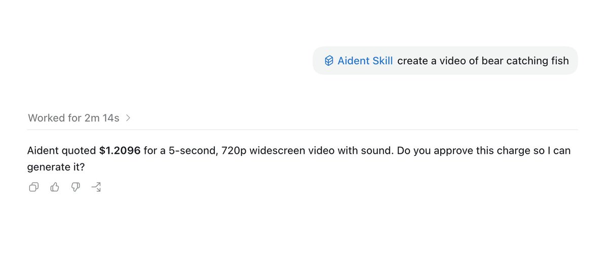 shengyulei's tweet photo. This is a feature that i really like, i set a cap for all tool calls, when using Aident Loadout in any agent harness, agent will ask for confirmation if the cost of a tool call exceeds my cap. Finally get my AI budget under control. https://t.co/8tCrm7Zr9R