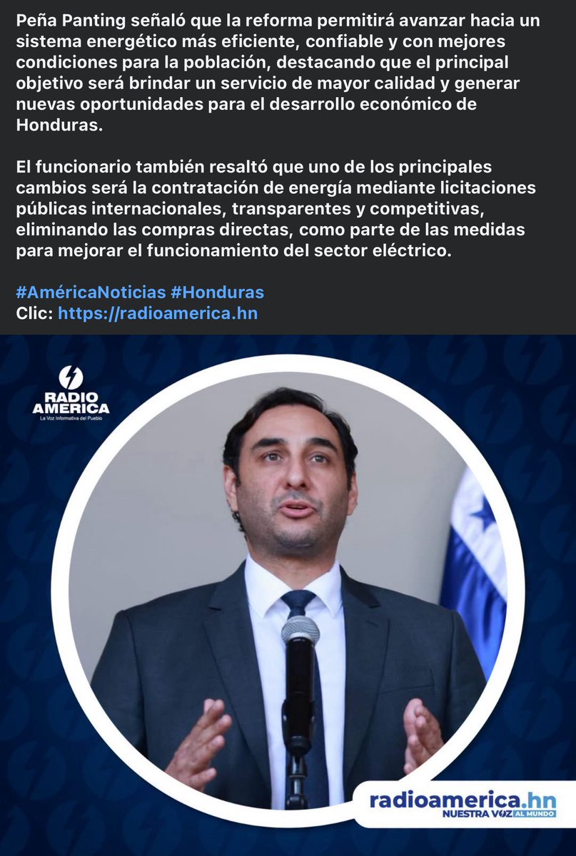 carbajal_tejada's tweet photo. El cinismo de los cachurecos es infinito; después que hicieron sendas contrataciones directas entre 2010 y 2022 ; que aprobaron 202 contratos leoninos sin ningún dictamen y que dejaron un déficit de generación de 300 MW; ahora es que ellos inventaron las licitaciones públicas internacionales 🤡🤡
 
Nosotros trajimos consultores internacionales para apoyar elaboración de TDRs  y la Licitación 1,500 MW con subasta inversa que estaba lista para adjudicarse en febrero; La Racha la frenó por capricho político , esto llevará a una crisis energética sin precedentes en el país en el 2027 debido a la sequía que afecta la generación hídrica y el nivel de los embalses. 
 
Alguien que le explique al novato de Peña Panting cuáles son los tiempos de una licitación pública  y el por qué tuvo que haberse lanzado en junio  -la licitación corta de potencia- para adjudicar este año, pero bueno, ellos sabrán…