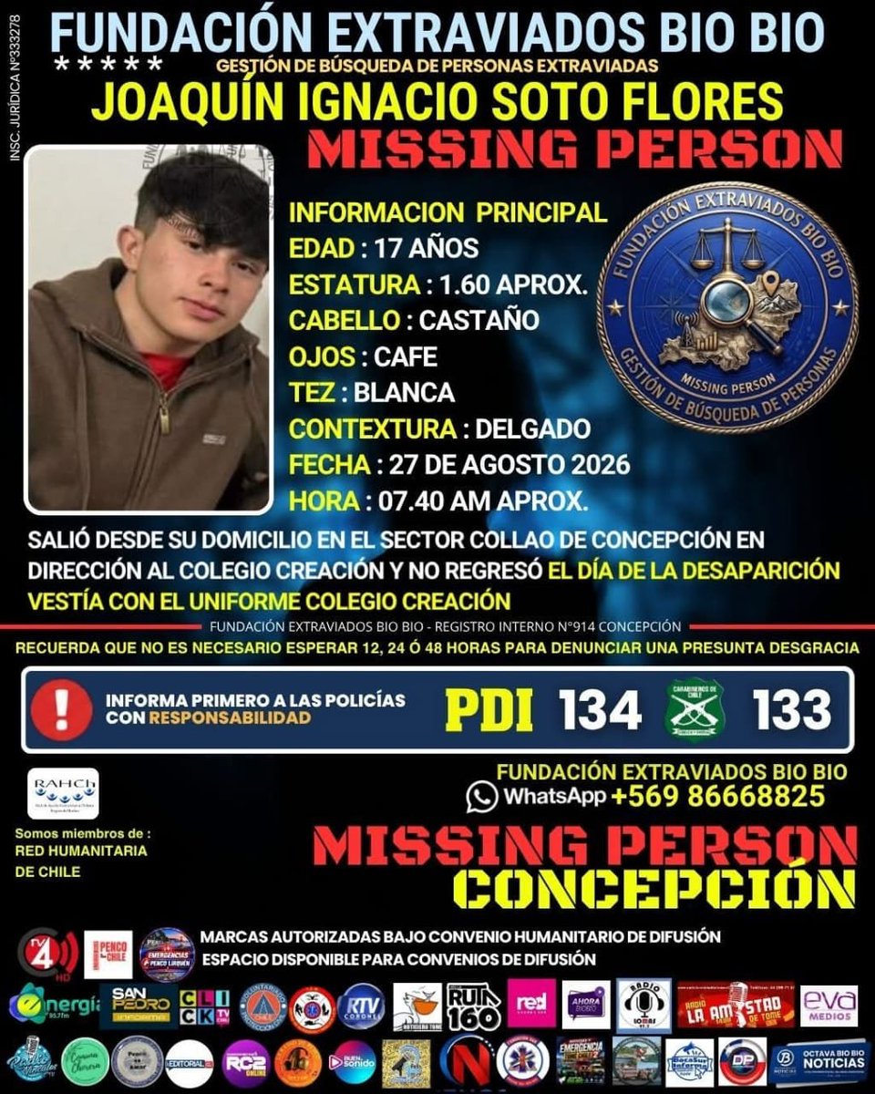 jdelrio70's tweet photo. Sí lo ven, avisar. Vecino del sector Collao de Concepción.
Extraviado desde el 27 de agosto.
Compartir por favor. https://t.co/E2tCUvzs0o