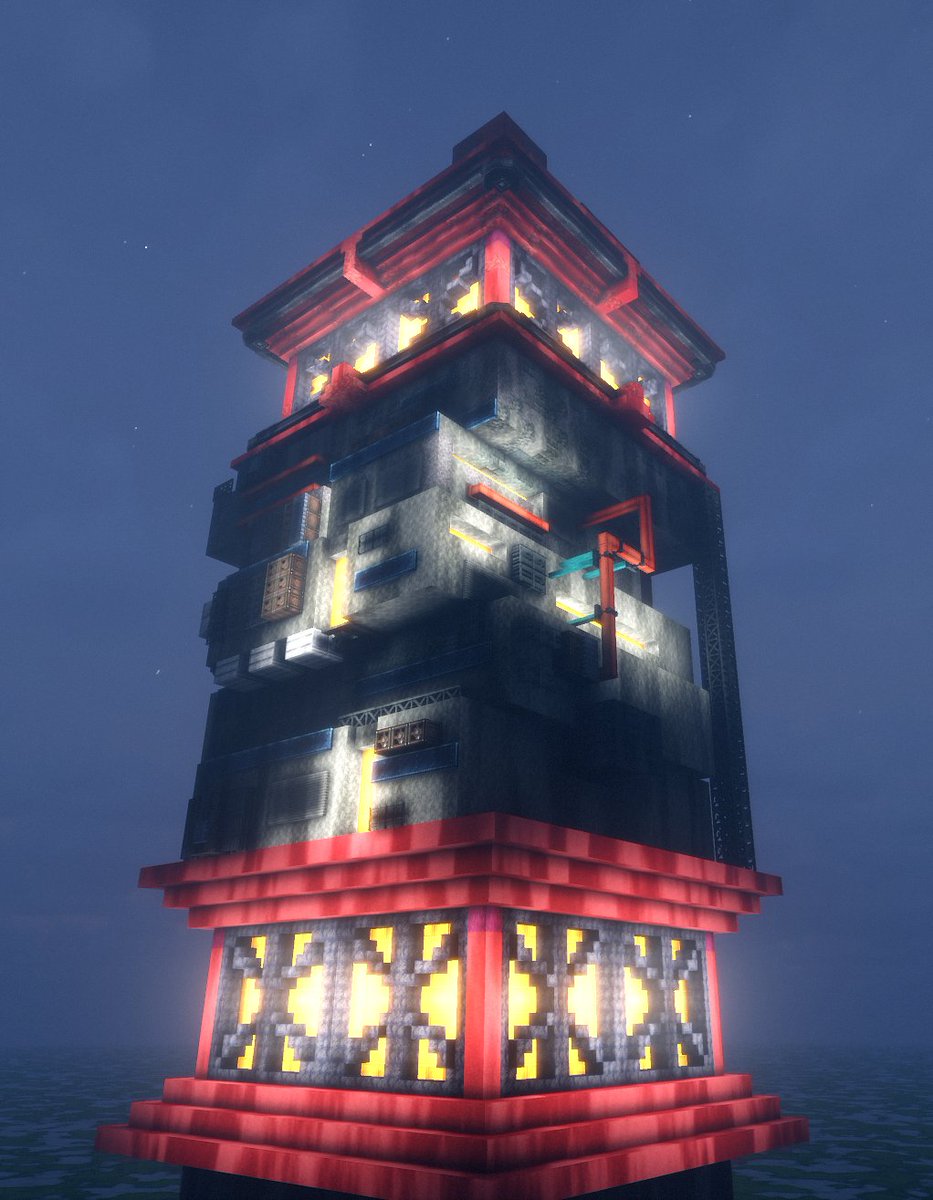 Symbol0fVictory's tweet photo. //my latest WIP building for my Cyber Noir city, what do you guys think? https://t.co/B4xMyq6oEw