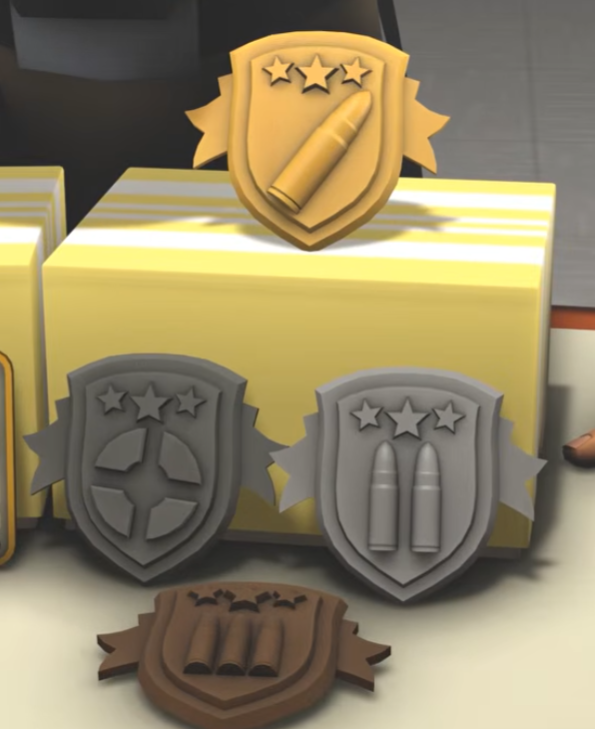 TexanGamer13's tweet photo. So if anybody can help me? I'm trying to figure out the name of these badges that @BlackimusSFM used the VAC in #ScratchedUniverse and I can't figure it out https://t.co/GwFT1NUath