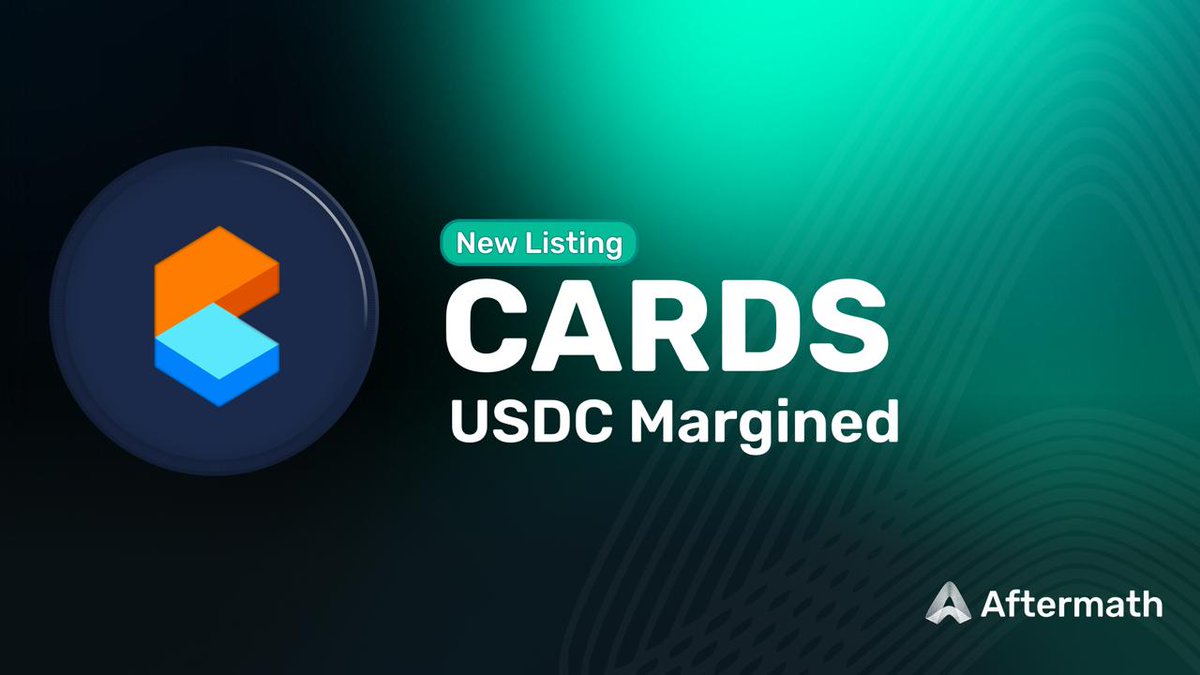 AftermathFi's tweet photo. You can now long or short solana:CARDSccUMFKoPRZxt5vt3ksUbxEFEcnZ3H2pd3dKxYjp perps with up to 5x leverage.
https://t.co/O5xLQZ488A https://t.co/8C2Jsl6xs7