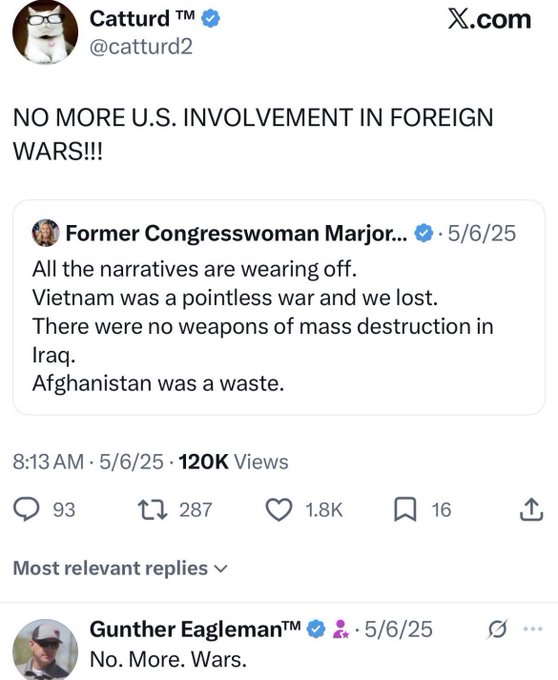 nolietees's tweet photo. #VoteBlue #Catturd #GuntherEaglemen #MAGA #patriot #AmericaFirst #Trump #IranWar‌ https://t.co/v7C2Hf83O6