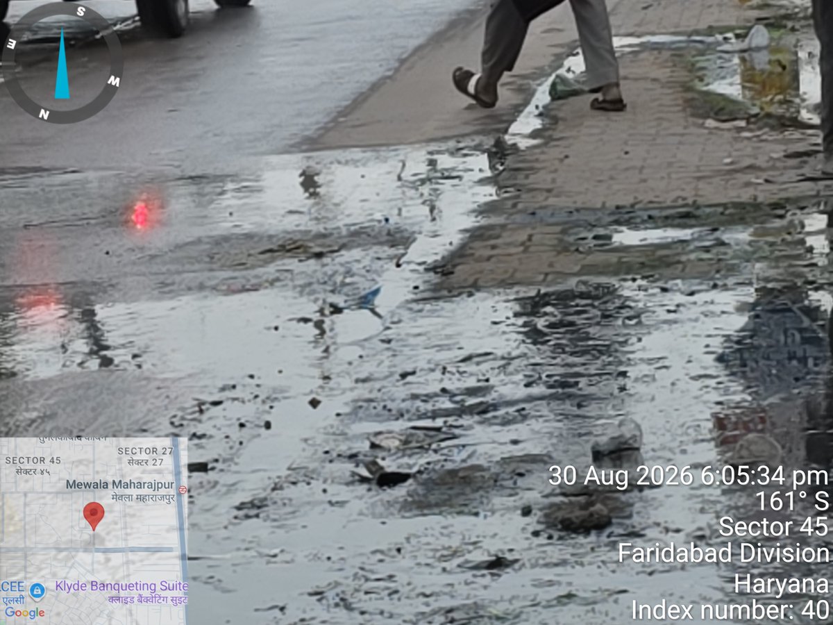 mnmlko's tweet photo. @narendramodi ⚠️ #No #action despite of repafter #complaints
#Chronic #sewage #overflow near Mewla underpass & Urja Vihar Sec-45 #Faridabad has persisted for 2+ years. Commuters & #residents face #toxic conditions daily.
@MunCorpFbd @DC_Faridabad @cmohry @HSVP_Haryana @MoHUA_India @PMOIndia https://t.co/4WsEuEBgxn