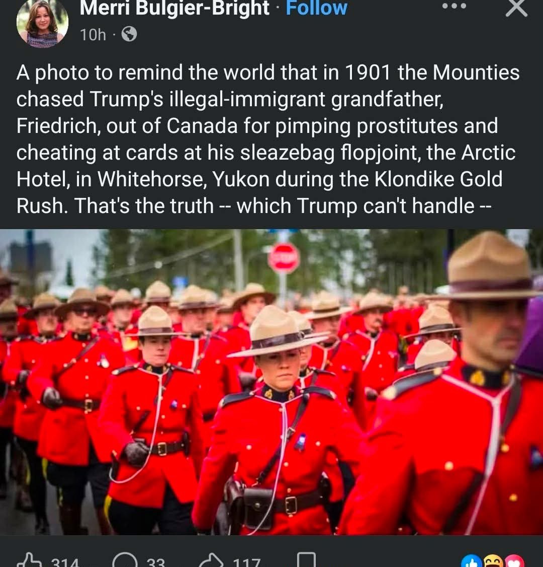 Gianl1974's tweet photo. I saw this post ,,,,   about Friedrich Trump ...Donald's  grand father !!! https://t.co/0fDhfJqoFW