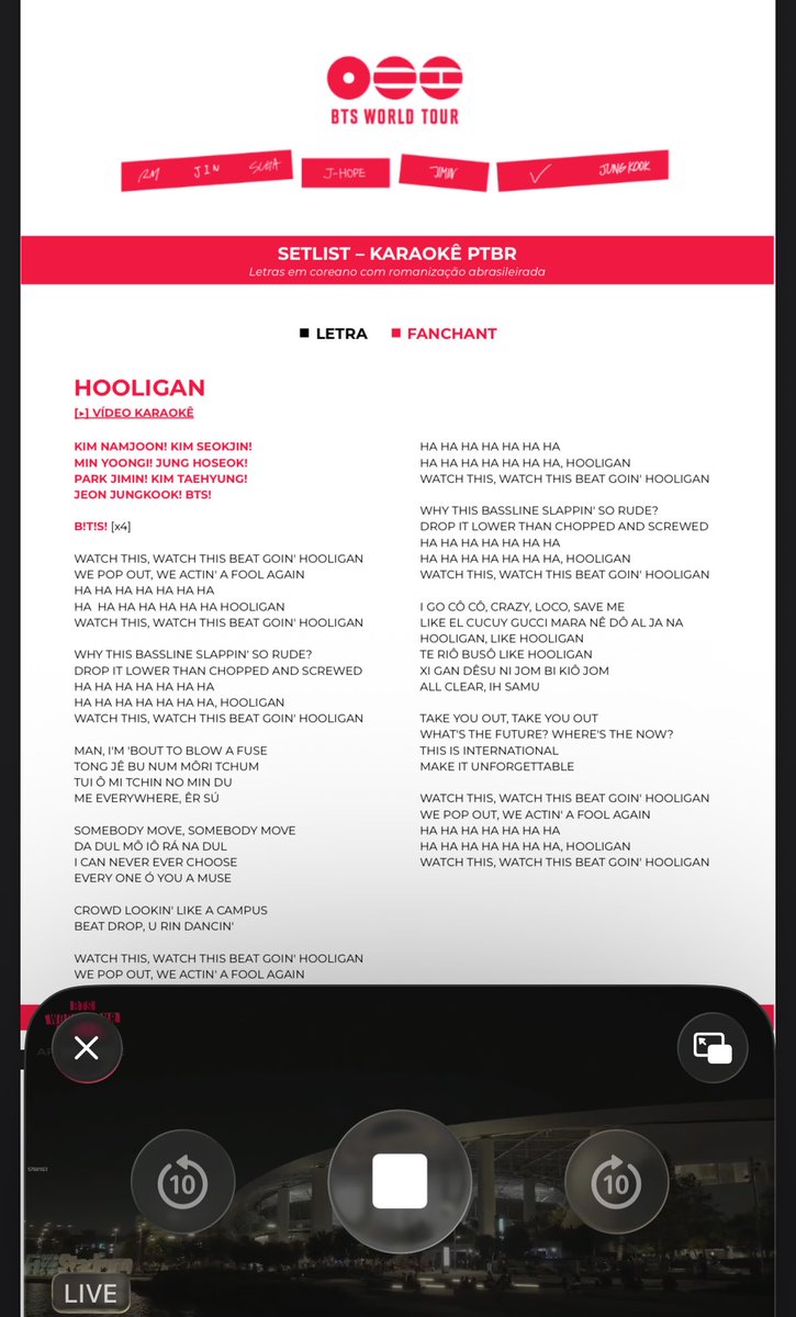 BARMYSTREAM's tweet photo. Logo menos começa o primeiro show em Los Angeles!

Quem estiver madrugando para acompanhar a live, aproveitem e abram o PDF pra ir praticando o fanchant junto com as performances

Vamos ficar afiadíssimos, B-ARMY! https://t.co/nCMRoKIRhJ