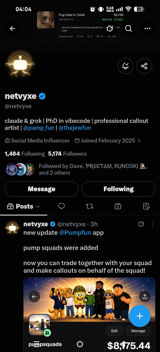 Crypto_slayerX's tweet photo. @netvyxe @Pumpfun Crypto_slayer https://t.co/4w6epo3zpu