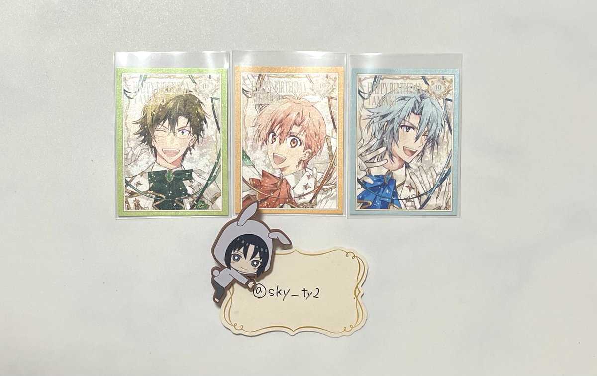 sky__ty2's tweet photo. 【交換】アイドリッシュセブン アイナナ 16 STAR SIGNS 16SS アソビストア 特典

譲：大和 三月 環

求 ：一織

大阪梅田手渡しまたは郵送
検索からもお気軽にお声掛けください。 https://t.co/lQHJoWpwRo