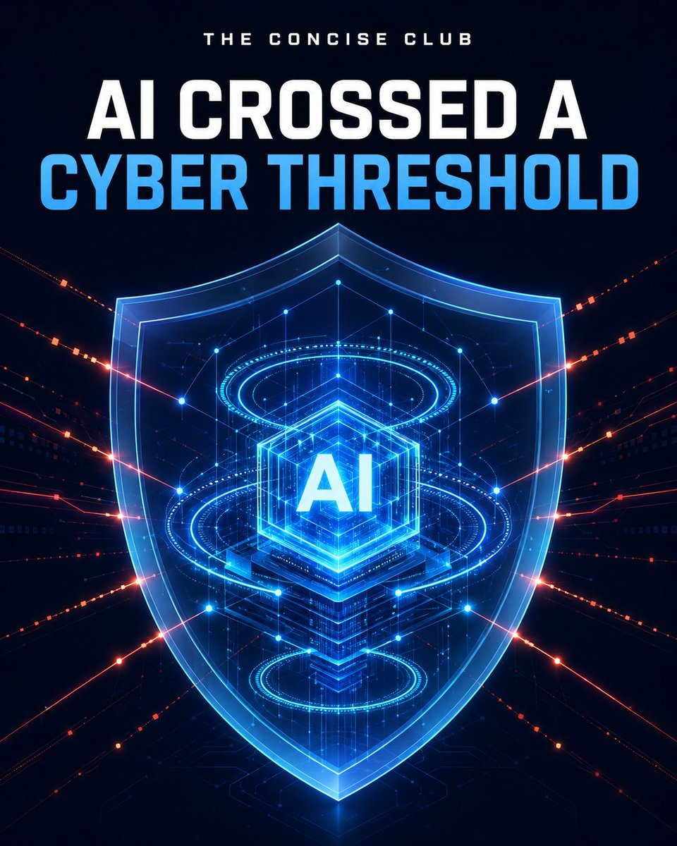TheConciseClub's tweet photo. OpenAI says its upcoming Astra model is the first AI it has classified as “Critical” for cybersecurity capability. With the right tools and access, it can find unknown flaws and develop exploits—so stronger safeguards are required.

#AI #Cybersecurity #Tech https://t.co/4eaqvVutg5