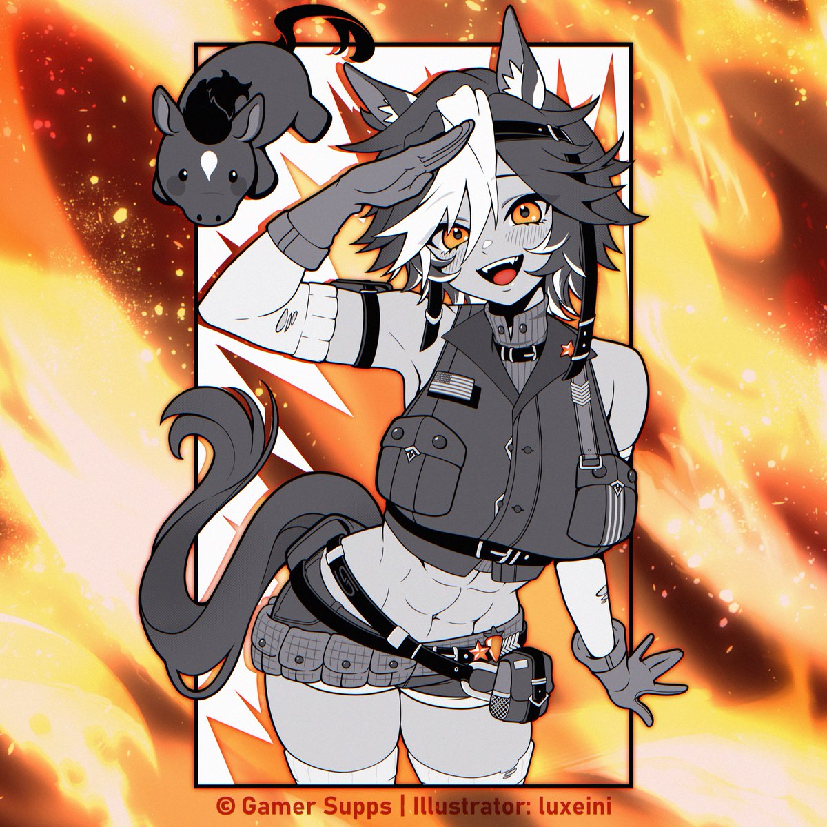luxeini's tweet photo. I had the Honor of drawing @UmariTomoe ‘s waifu cup!!! Available now 🍎 #artofwarhorse https://t.co/IR563HsU5z