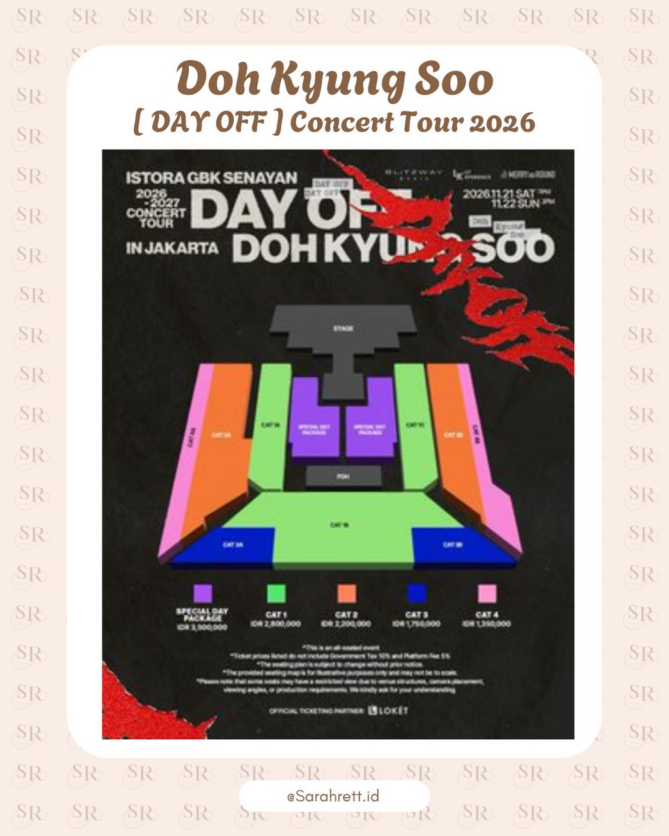 sarahrettid's tweet photo. OPEN JASWAR / JASA WAR TICKET

DOH KYUNG SOO CONCERT TOUR [DAY OFF]

🤎 Fee start 200k - 250k.
🤎 Data/akun pribadi
🤎 Self payment
🤎 Fee after secured ticks
🤎 Full refund 100%

💌Dm/link bio untuk info selanjutnya

t. jaswar jasa war joki ticket doh kyung soo day off concert https://t.co/zYmYCG1NUl