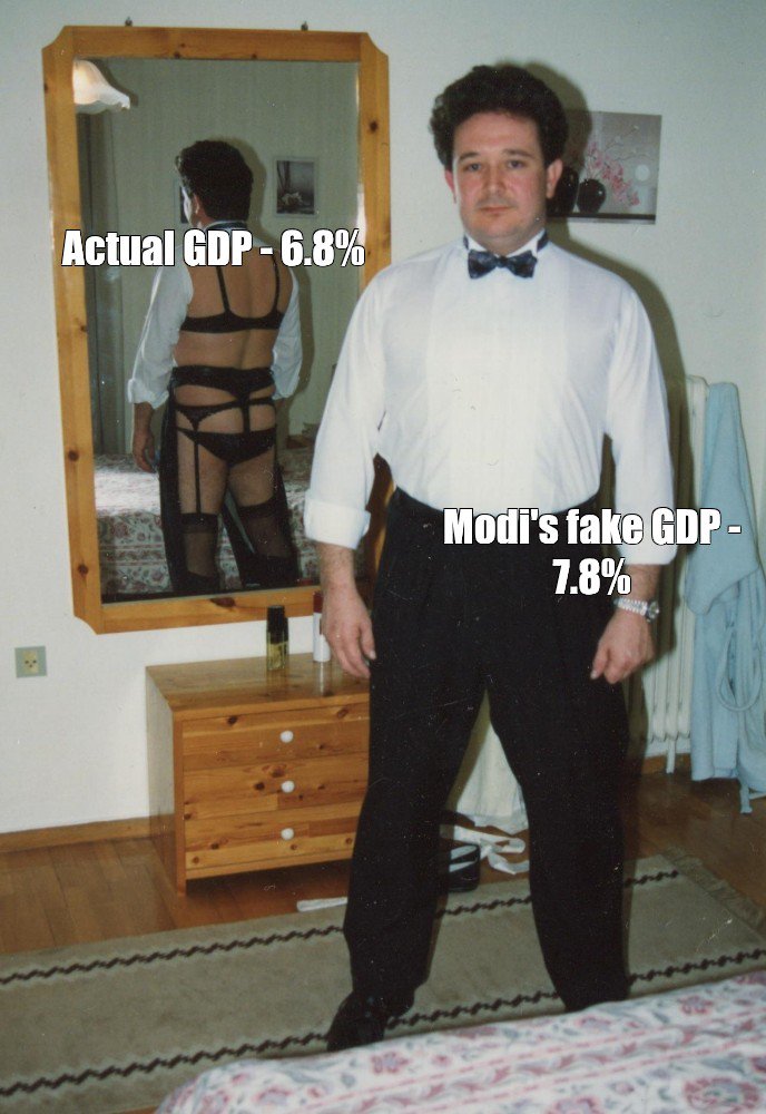 ChekrishnaCk's tweet photo. Reality of Modi's 7.8% GDP scam. 

Thank you Subhash Chandra Garg for exposing feku. 

https://t.co/wYK9P6M9pW https://t.co/Losh3ErSFE