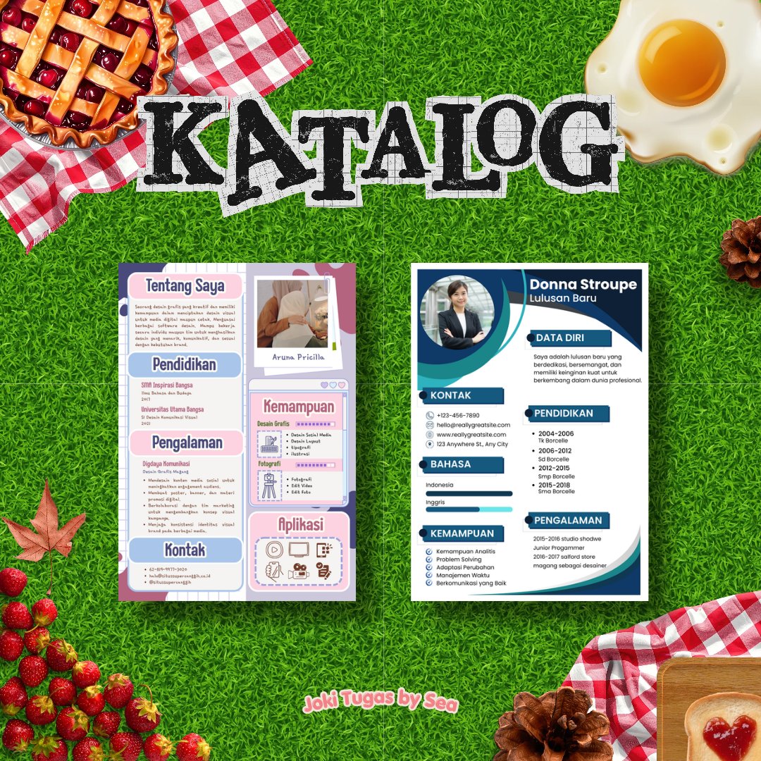 kedaisea's tweet photo. Open promo CV Kreatif 28k aja yuk WA dibio-! 🙌🍀 https://t.co/IlnvvwDpOe