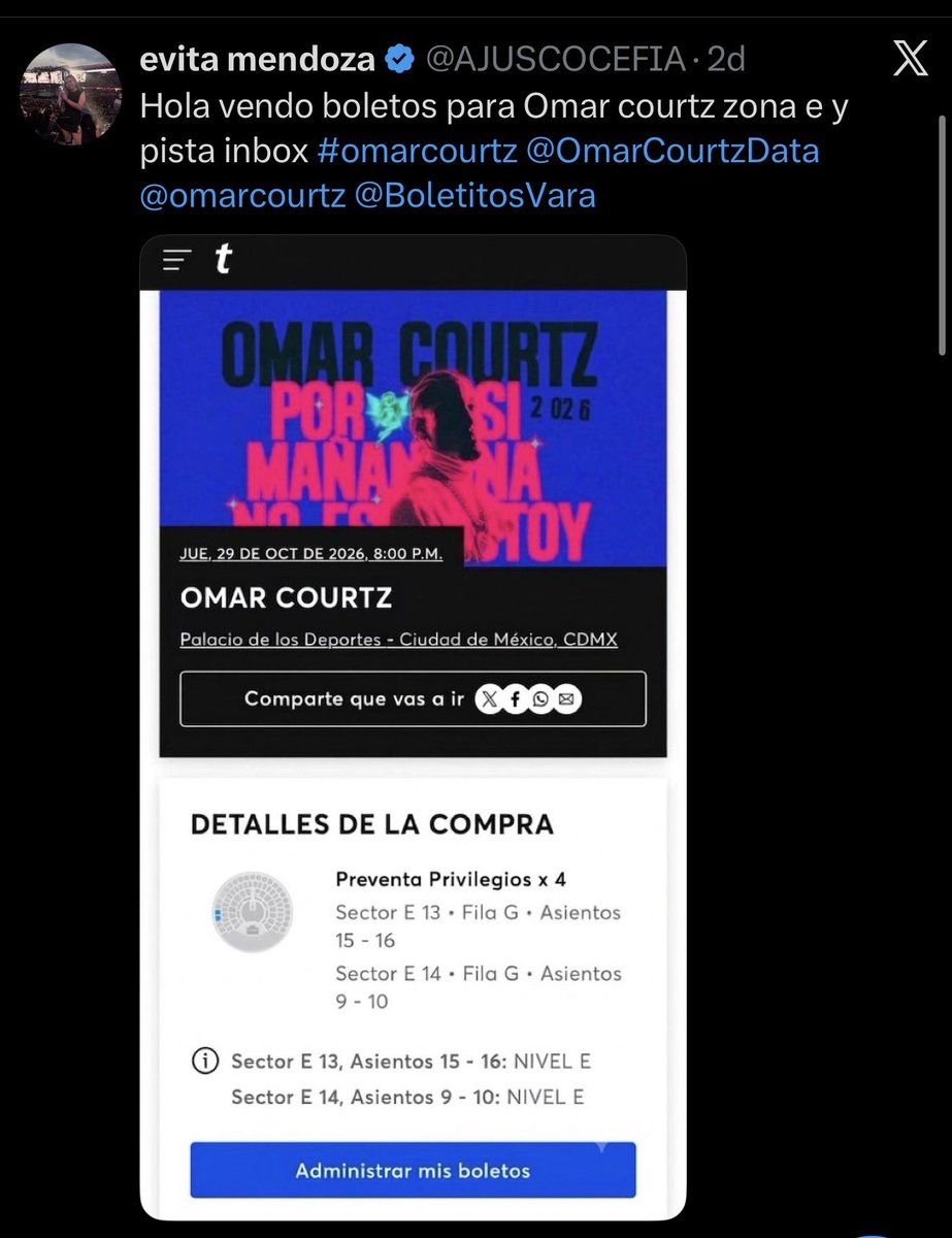 amoredemisamorr's tweet photo. ESTAFA

@AJUSCOCEFIA ESTAFA CON BOLETOS DE OMAR COURTZ Y SIDDHARTHA

NO TIENE BOLETO DE #OmarCourtz ni #Siddhartha

NO CAIGAN. HASTA ME TIENE BLOQUEADA PORQUE LO QUEMO JAJA NO TE VOY A DEJAR JAJA

@OmarCourtzData @omarcourtz @BoletitosVara @svaradarajan @IamSiddhartha #lam https://t.co/NejjI1Abni