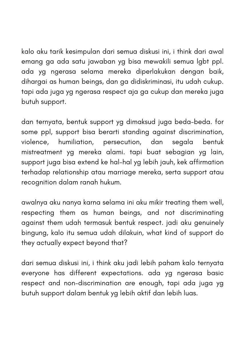 sourscism's tweet photo. anw, setelah baca semua replies dan qrts, i think this is my takeaway from the whole discussion. makasii banyak yaa buat yg udah ikut diskusi dan jawab pertanyaanku. i genuinely appreciate all the different perspectives https://t.co/n97OabwUoz