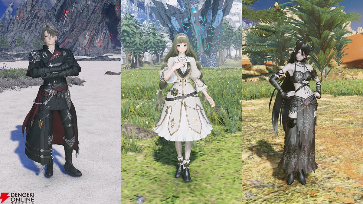 dengekionline's tweet photo. 『PSO2 NGS』9月2日アップデート情報！ ダークファンタジー衣装が最高すぎる…
https://t.co/nHaRaDze8J

sena先生コラボの衣装＆武器迷彩がどれも刺さりまくるカッコ良さ！ 新緊急クエストやLG5武器“レアレンス”シリーズの追加も見逃せません https://t.co/XWZTWbIrZd