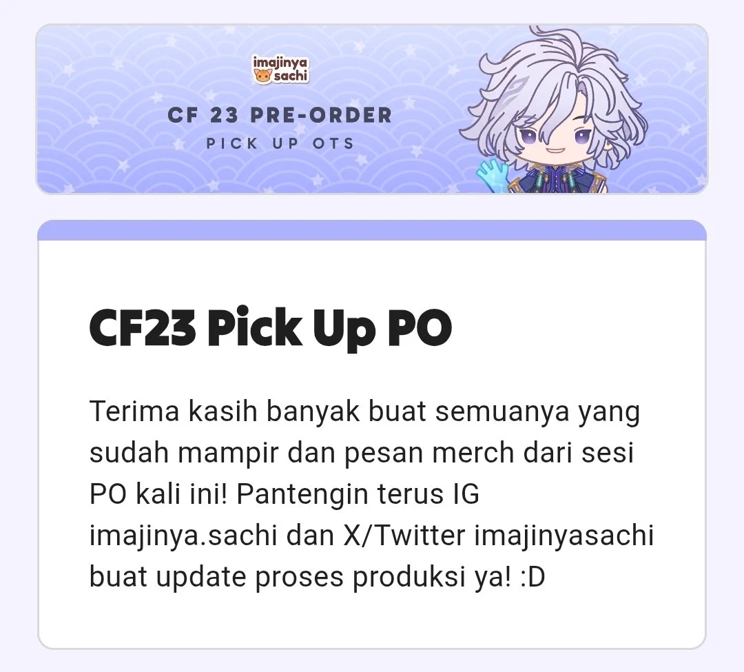 Sachi 💛🐈 CF23 W-05 (@imajinyasachi) / X