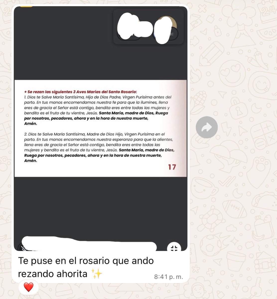 Mafercp_'s tweet photo. Me siento bendecida al caminar la vida rodeada de personas que rezan por mi✨❤️‍🩹 https://t.co/hHlRMSYWci