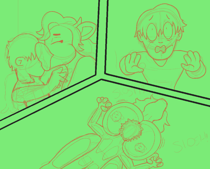 starthewolfo's tweet photo. A little WIP on the next part of Daisy's comic. I've been struggling A LOT with the poses, and I still think they look kinda shit ;-; but it's all slowly improving ^^
#furry #furryart https://t.co/eKey3Y18u6