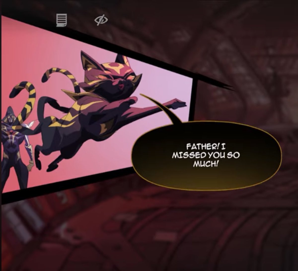 Datleyfrenzyl's tweet photo. That didn't happen in the mobile game that shut down. Does that mean we'll get a moment like that in the comic? One can dream. https://t.co/NAPIfZ1TUP