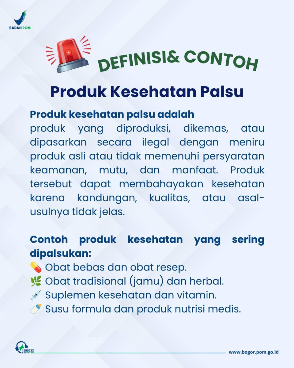 bpombogor's tweet photo. 🛒 Belanja produk kesehatan di marketplace? Jangan sampai tertipu produk palsu!

Sebelum membeli, kenali beberapa tanda produk kesehatan yang patut diwaspadai:

#BPOM #BPOMBogor #CekKLIK #CekBPOM #BelanjaAman #ProdukKesehatan #WaspadaProdukPalsu #KonsumenCerdas #ObatAman https://t.co/p70Di1FxgA
