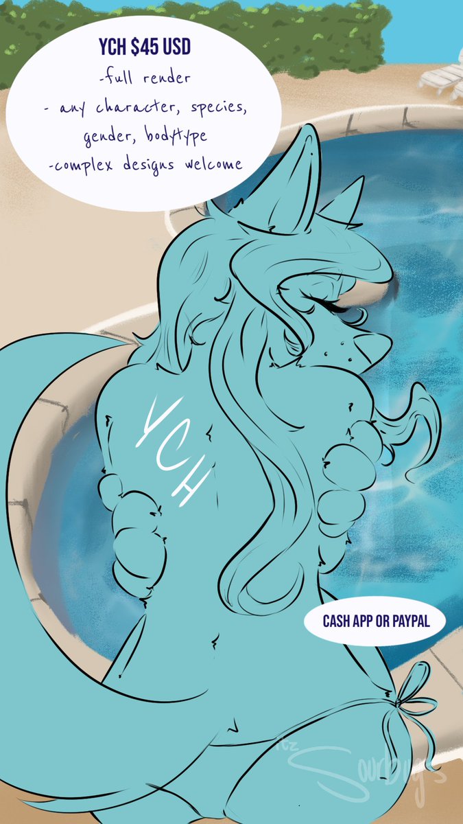 itzSourbugs's tweet photo. Full Render YCH - End Of Summer
A reminder of the YCH designs from this summer.
Availability ends Oct. 1st https://t.co/4OMraNIWwh