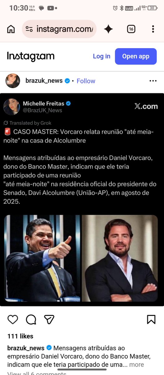 ZabucaRodrigo's tweet photo. Quando o Congresso é comandado por figuras com o rabo preso até o pescoço em esquemas bilionários como o do Banco Master e as tramoias de Vorcaro, esperar que o sistema funcione contra si mesmo é um exercício de inocência cruel.

 O Alcolumbre não vai mexer uma palha, não porque lhe falte prerrogativa, mas porque está atolado na mesma lama, refém de um balcão de negócios que transformou a República em um balcão privado de blindagem mútua.

Por mais absurdo que isso possa parecer  ! Precisamos de uma intervenção extrangeira !