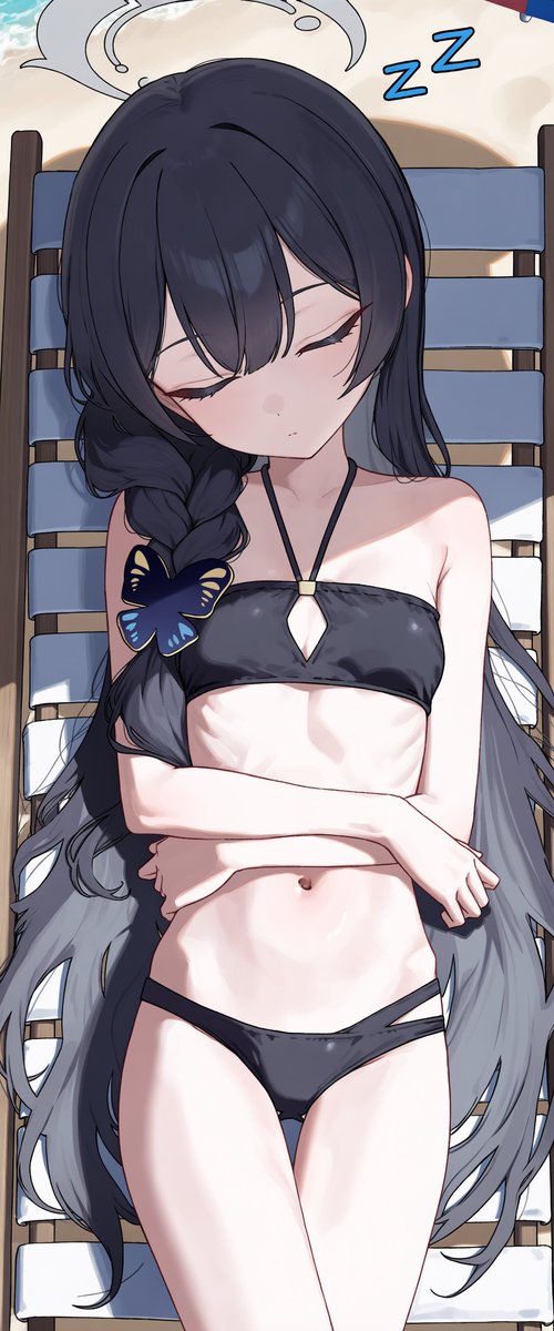 a_ro_i's tweet photo. キサキ😴🏖️
#竜華キサキ #Kisaki #ブルーアーカイブ #ブルアカ #BlueArchive https://t.co/gFSrNiaFC8