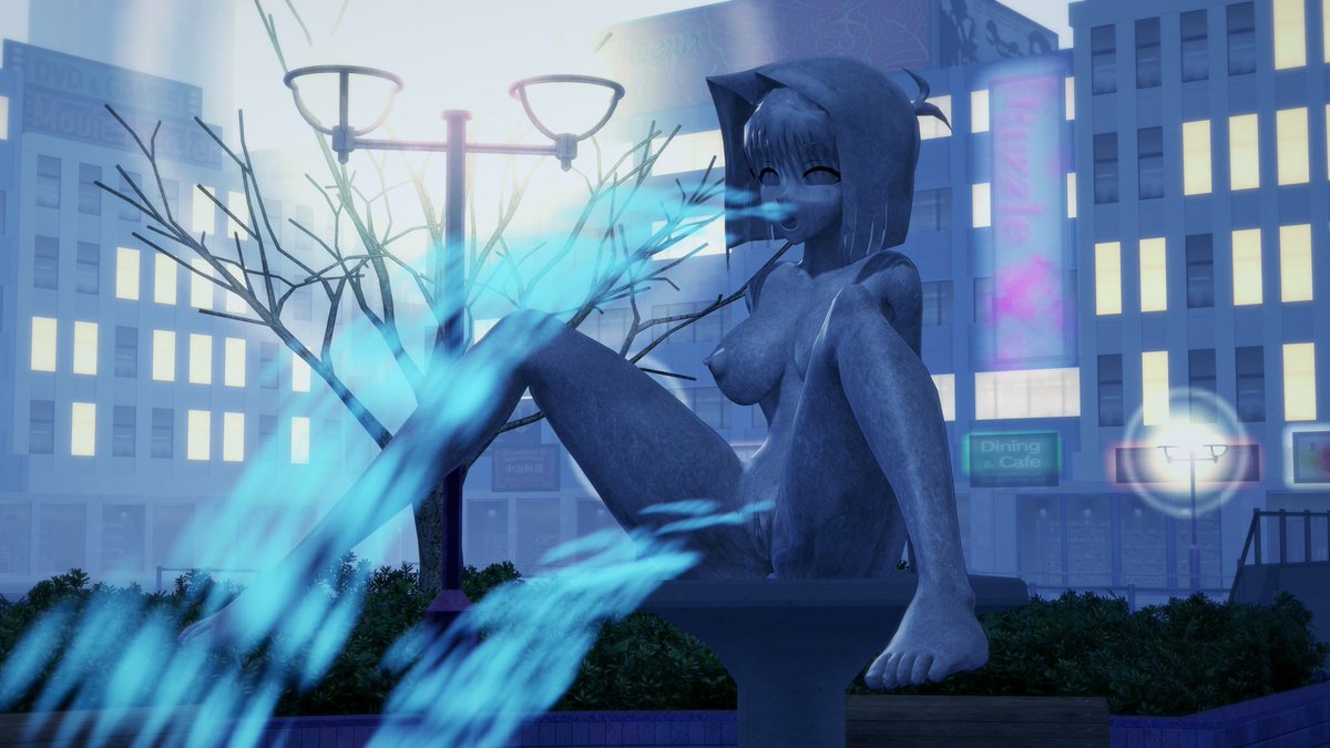 MetallicZoneGT's tweet photo. Anonymous suggestions from The Box:
An unlucky duelist installed in a fountain and two Zhu Yuans in different materials, both as statues.
#petrification #asfr #vitrinization #固め #石化 https://t.co/MADu6SlTaJ