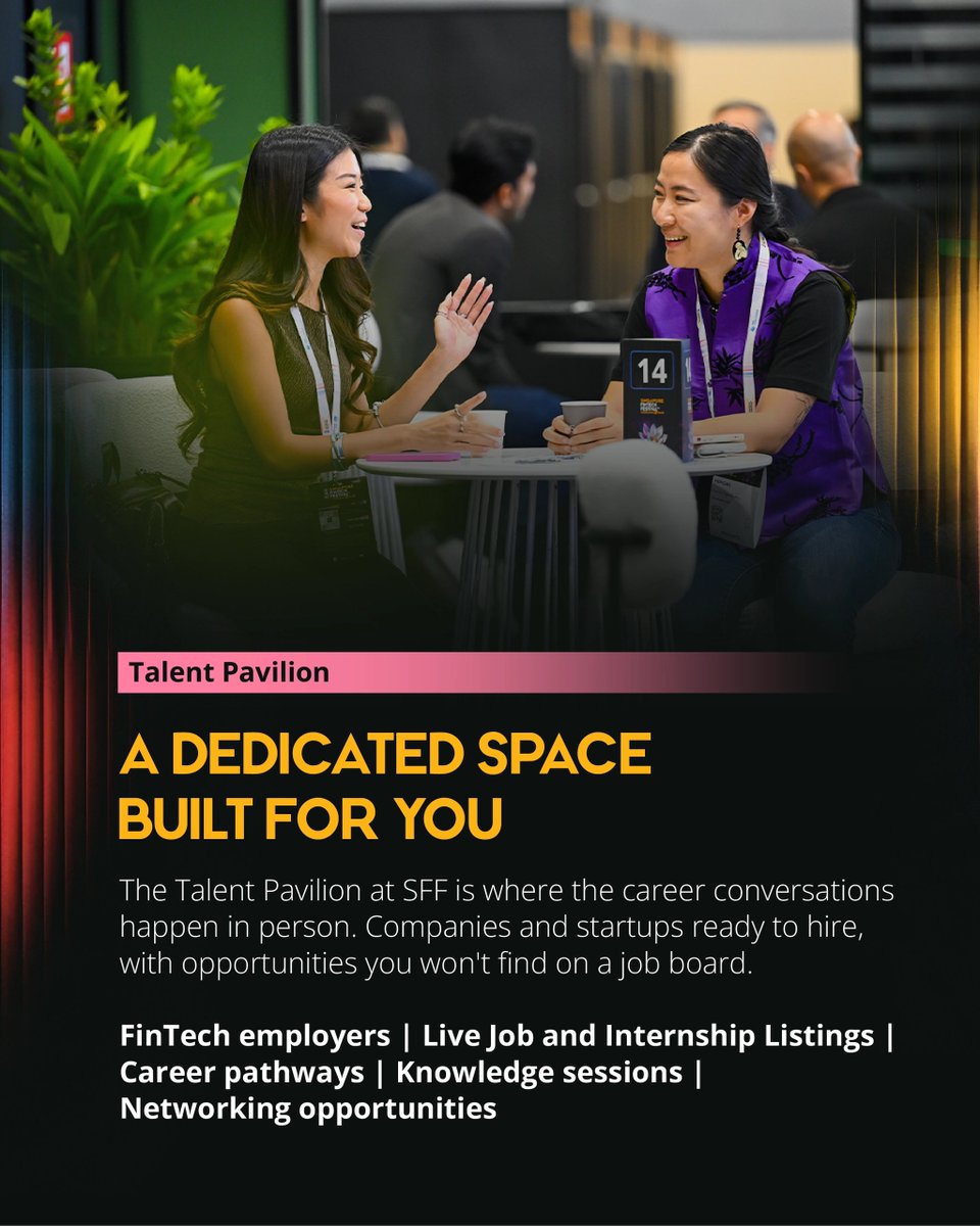 sgfintechfest's tweet photo. AI is changing every job in finance. It’s not just about your educational certificate any longer. Here are 5 reasons why #SFF2026 is the career-defining platform for young finance and tech talent.👇 https://t.co/uAhY4TQFlj