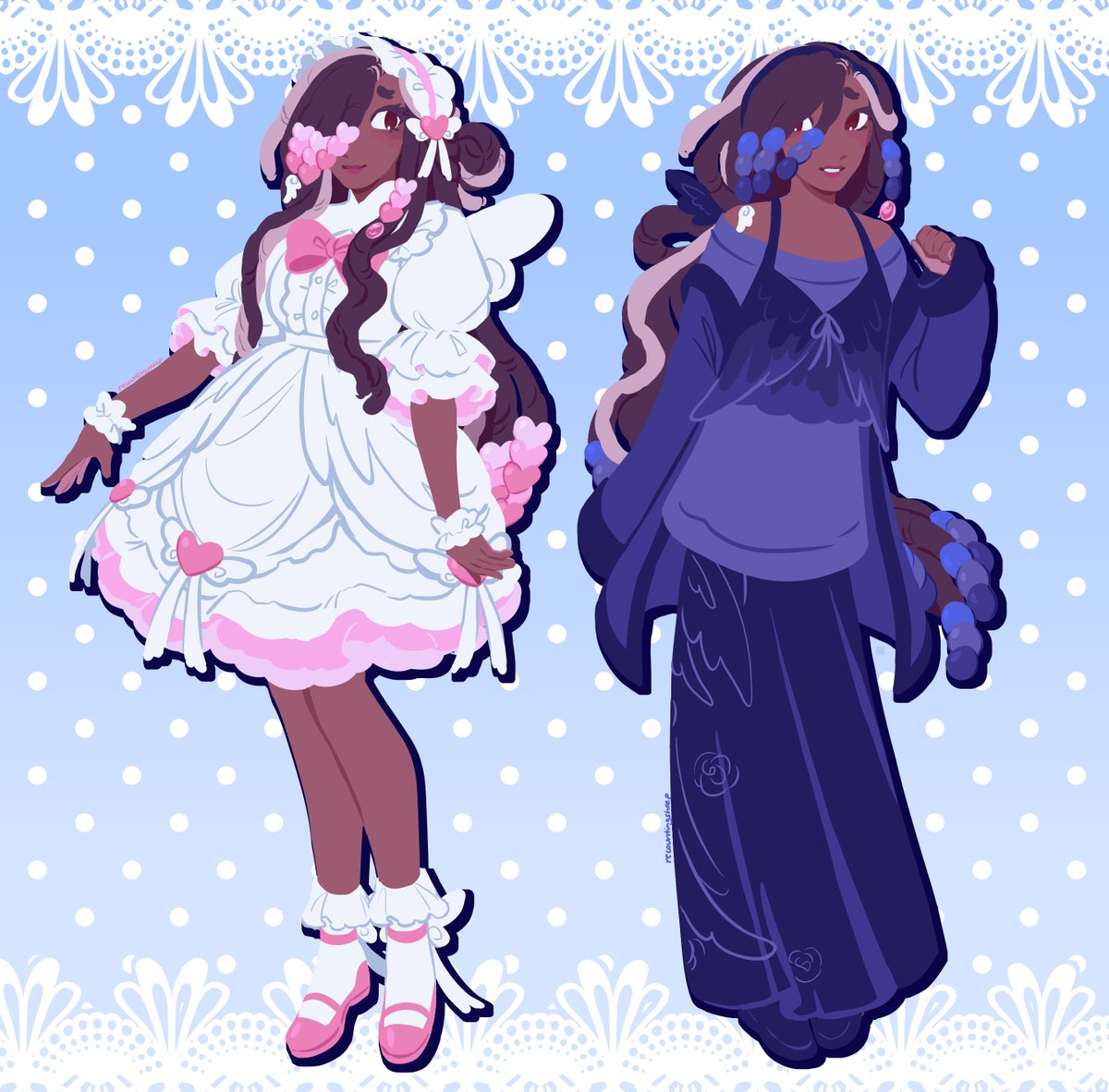 recountingsheep's tweet photo. hi taking skeb design/outfit cms for $90! please see my vgen for more info + to make a request ☆ https://t.co/aRNkzZMTpq