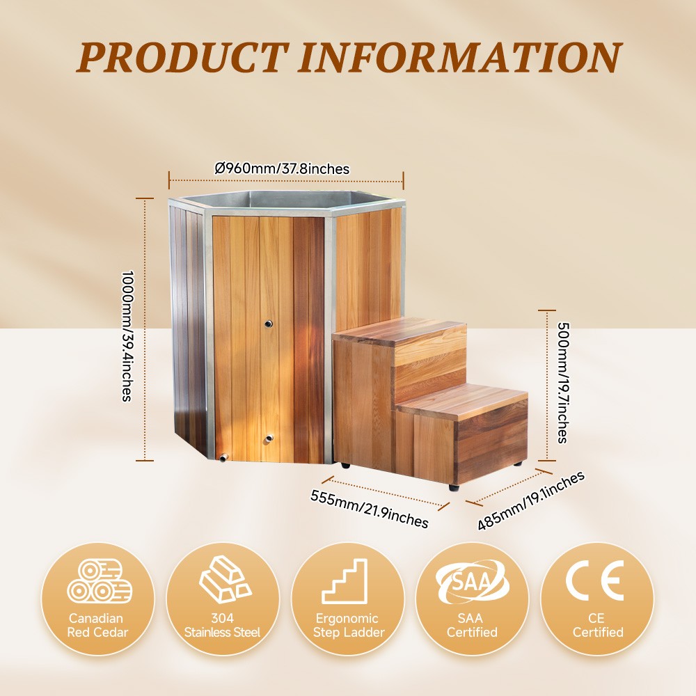 keyasauna's tweet photo. 🔥Upgrade your cold plunge routine
Premium red cedar outer + 304 stainless steel inner tank✅
Durable hexagonal ice bath with ergonomic wooden steps
WhatsApp/WeChat: +86-18129580310
Email: sales01@szcoasts.com
Learn more：https://t.co/qwRIpqPMf6
#icebath #coldplunge #coldtherapy https://t.co/3f1SvhAcHn