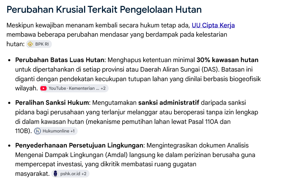 gambarnana's tweet photo. Btw kmrn aku baca bahwa ternyata keharusan reboisasi ini dilemahkan dengan UU ciptaker. https://t.co/z2zQYbXV4d