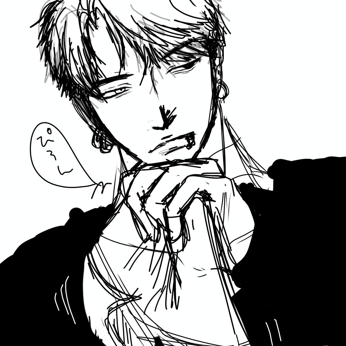 hbmwrn's tweet photo. 1回目の三國巽のラフ画描いたけど…なんかゴツくないな… https://t.co/llnzQOXwok