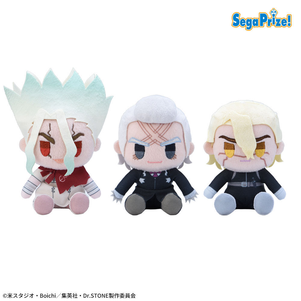 seganewsnavi's tweet photo. 【プライズ】
TVアニメ『Dr.STONE』のキャラクターがミニぬいぐるみになって登場🚀
第1弾が9/4から、第2弾が9/11からUFOキャッチャーに順次登場です✨

▼取扱店舗検索はこちら
https://t.co/6k1Br2ZFTh
#DrSTONE #セガプライズ https://t.co/BIGXYHLdnu