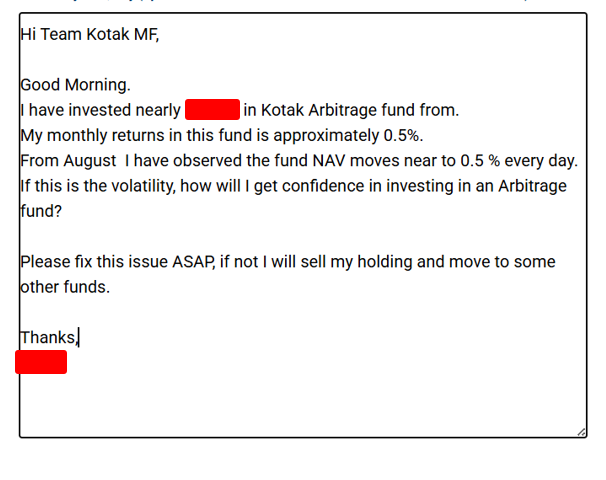 rms_trader's tweet photo. @IRITA_india I am questioning my fund manager @KotakMF on volatality induced due to CAS. Please write to your respective fund manager, they will raise the issue with @SEBI_updates or @FinMinIndia https://t.co/HXhcJMBFM7