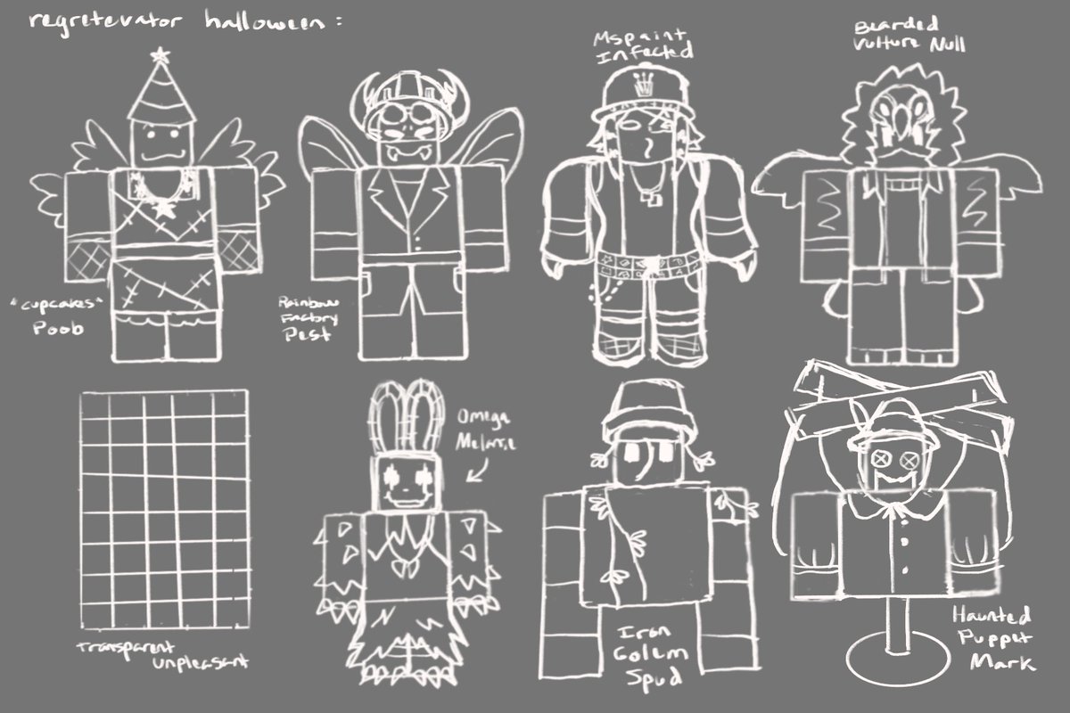 fuzzy_gems's tweet photo. #regretevatorhalloween I shouldn’t have procrastinated but here’s what I got so far 

I hope I can get these at least colored.. https://t.co/zIIYiX7ALr