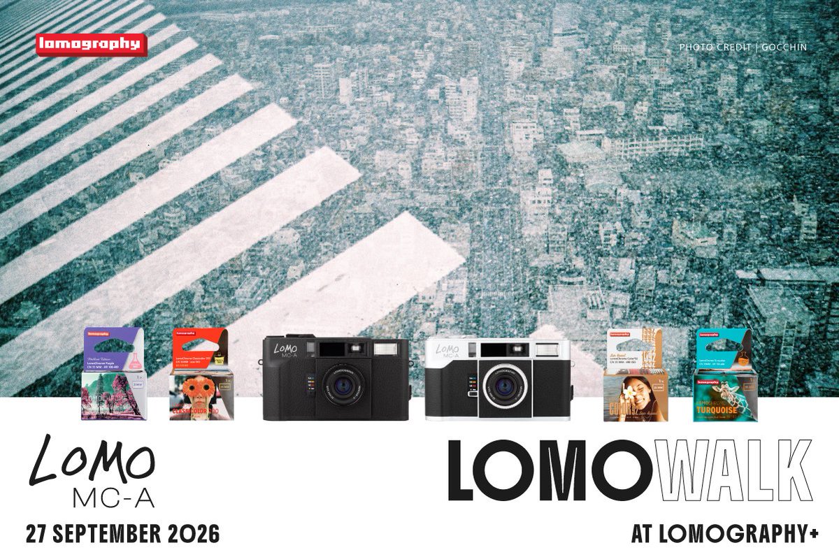 lomographyjapan's tweet photo. 9月27日 (日) にLomo MC-A LomoWalk (フォトウォーク) を開催いたします！ 

参加費は無料 (デポジットあり) で、Lomo MC-Aを使った撮影ができます！フィルム1本と現像&amp;スキャンも付いてきます！

場所：直営店Lomography+ (東京都千代田区)

詳しくはHPから📸🎞️

https://t.co/x3qpBNZtlk https://t.co/Xz6Pi09Isw