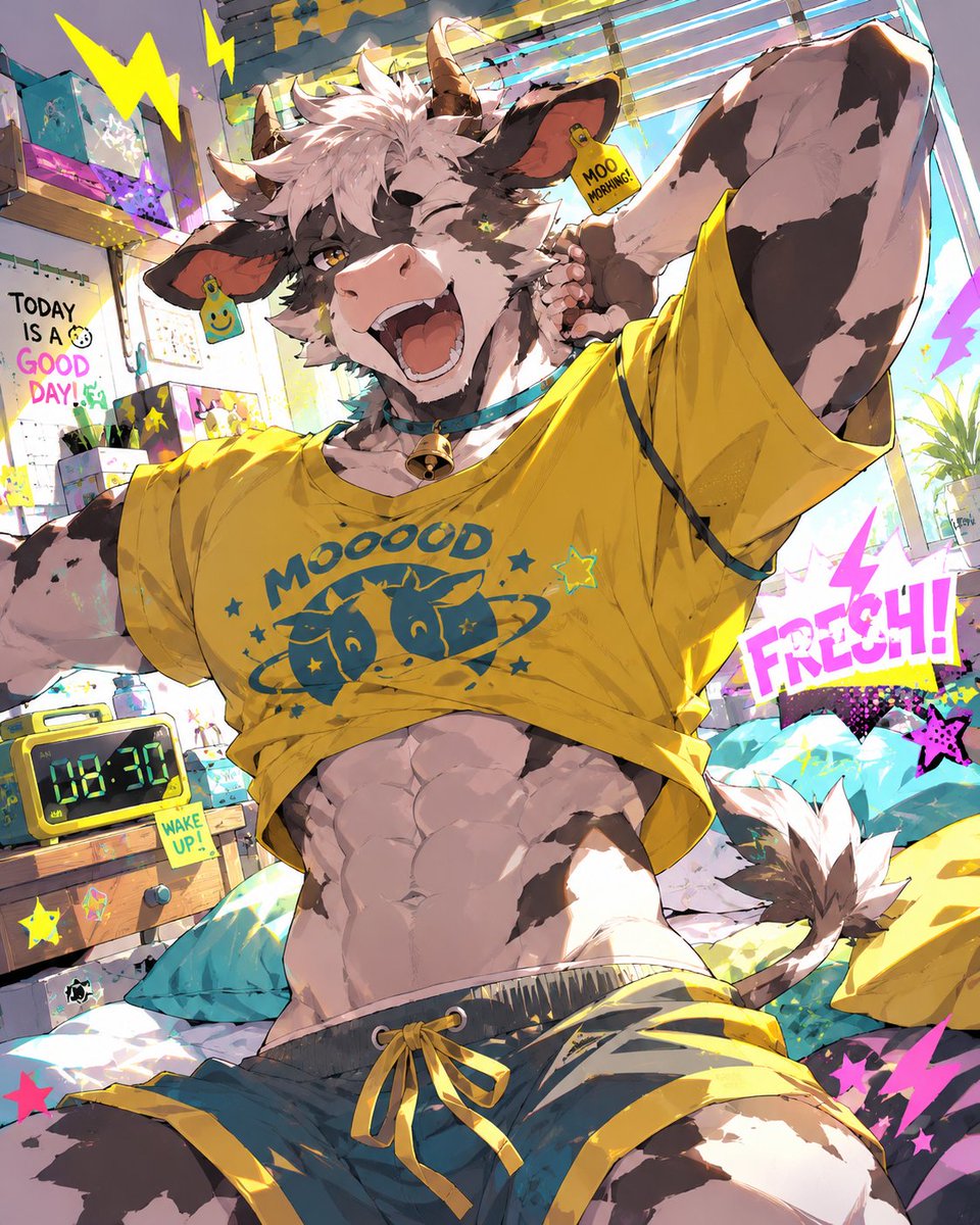 AGE_DaKo's tweet photo. おはようござますぅ〜‼️‼️

 #AIart  #furry https://t.co/0yRXFOnBHf